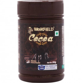Weikfield Cocoa, Premium Cocoa Powder  Plastic Jar  50 grams